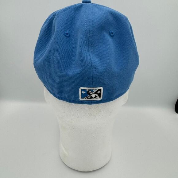 New Era 59FIFTY Bakersfield Blaze Fitted Hat Blue Gold 7 1/8 MiLB Baseball Cap - Picture 4 of 14